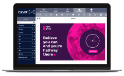 CleverLive para diseñar señalización digital